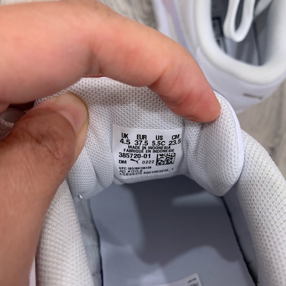 New💗🆕Puma Cali star iris Jr Sneaker - White Junior size 5.5 - Picture 8 of 10